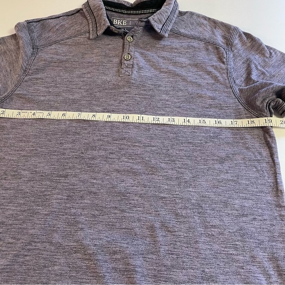 BKE Men's Polo Shirt Purple Size Medium - Picture 9 of 10